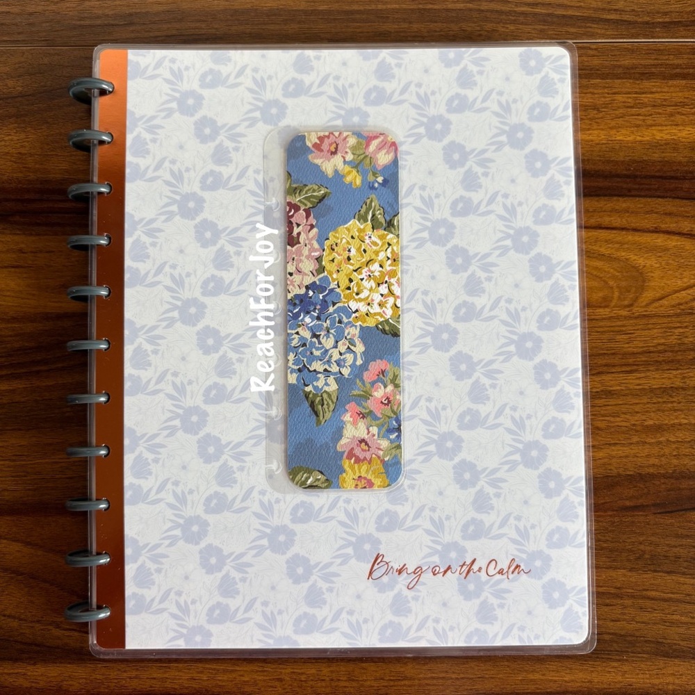 Happy Planner Bookmark Hydrangeas Flowers Page Holder Floral Garden Handmade